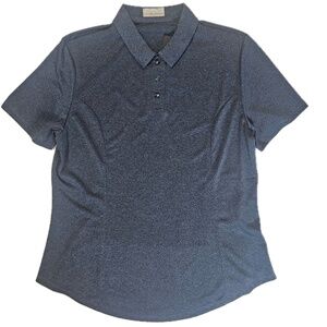 Callaway Opti-Dri‎ Polo Shirt Womens Large Blue Golf Sun Protection UPF